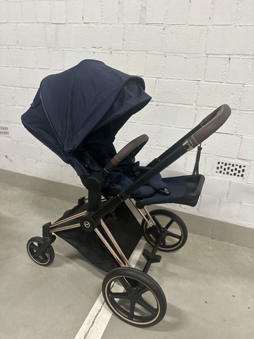 Коляска Cybex Priam 4.0 2в1 Rose Gold /  Nautical blue