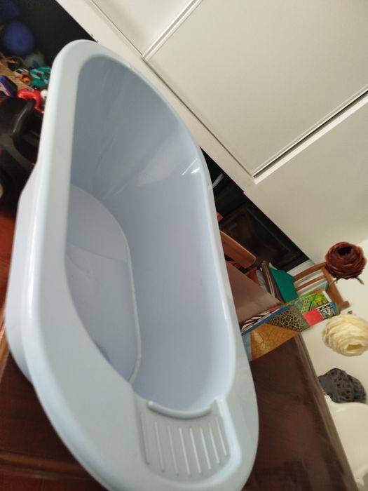 Banheira bebê em azul