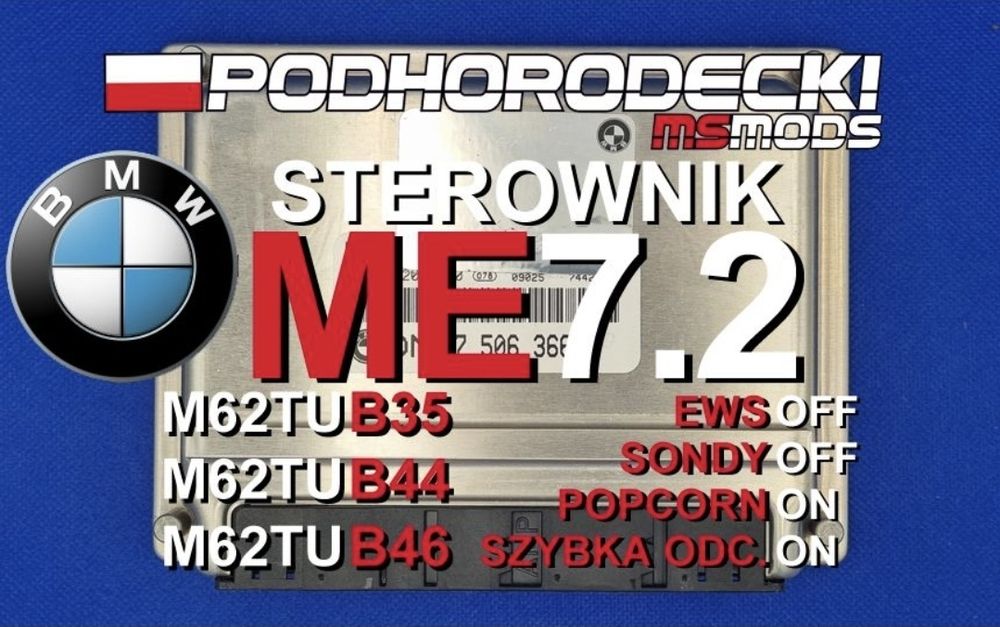 Sterownik BMW ME7.2 M62 TU B35 B44 B46 Vanos EWS Sondy OFF E38 E39 X5