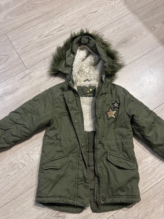 Zimowa parka dla dziewczynki rozm. 116