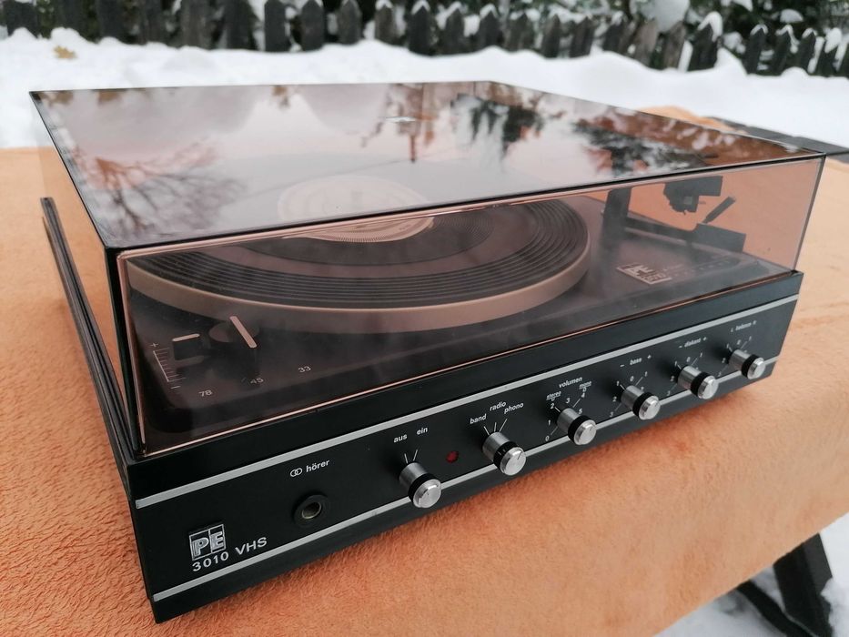 PERPETUUM EBNER PE 3010 VHS Gramofon Vintage 1972 Wkładka DUAL CDS 660