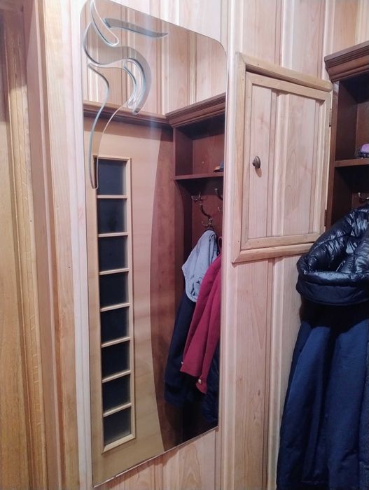 Lustro prostokątne z dekorem  lustrzanym 100 × 37 cm duże hall