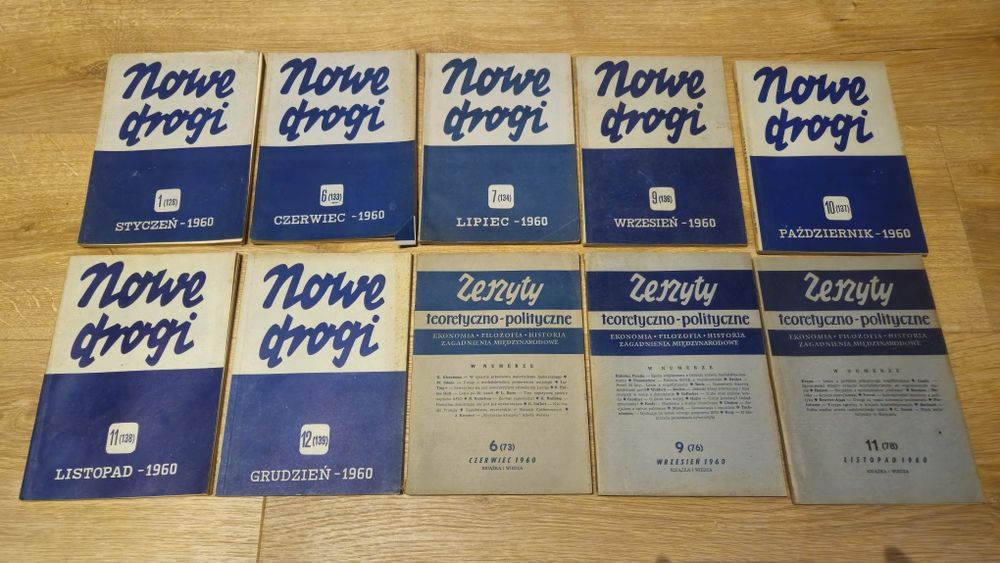 Nowe Drogi i Zeszyty Teoretyczno-Polityczne 1960 – 11 numerów
Nowe Dro