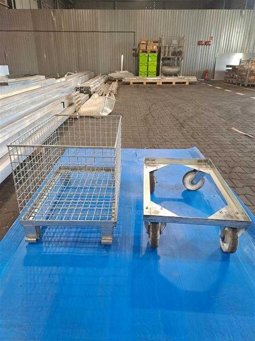 Kosz magazynowy z platformą transportową – solidny zestaw, Bytom