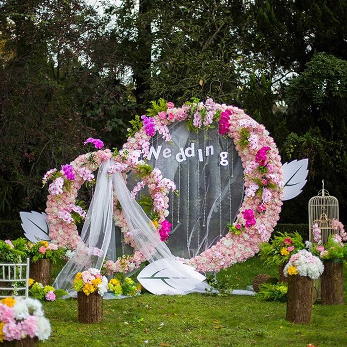 Nowe panele kwiatowe / kompozycja/ dekoracja ślubna/ 6szt / tło !3636!