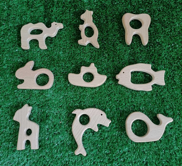 Zabawki Dla Małych Dzieci Drewniane 9szt Nowe Nr00311