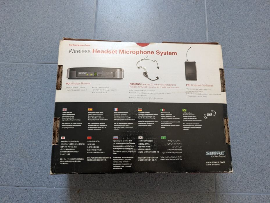 Wireless Headset Shure + Mixer (mesa de mistura)