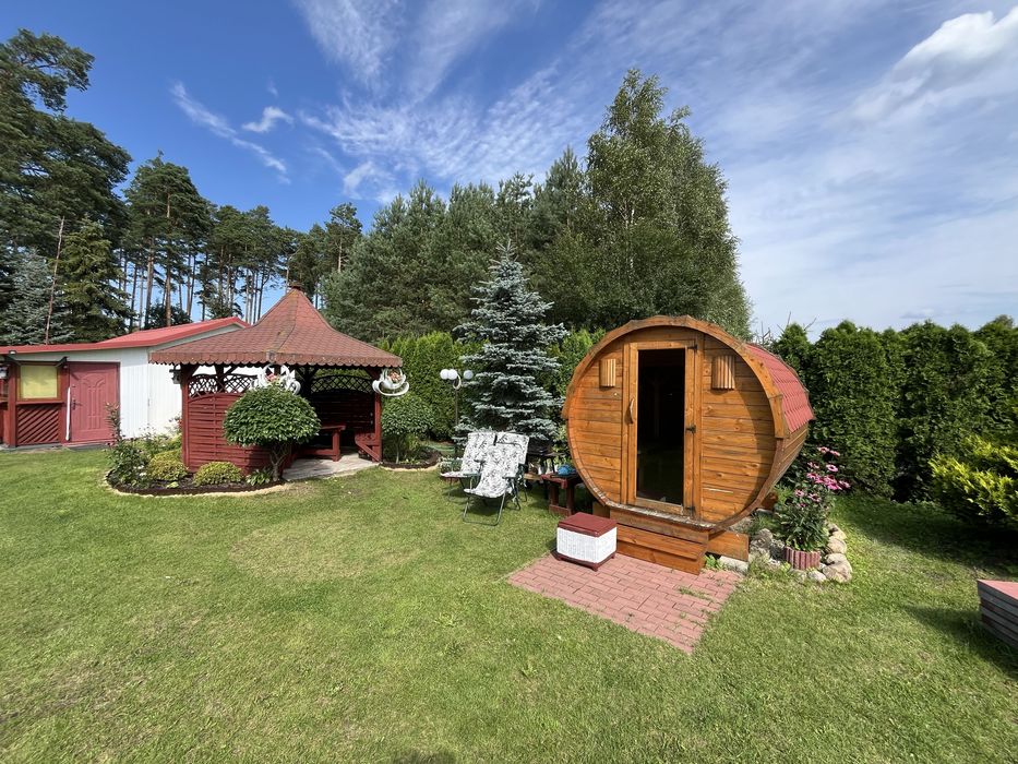 Domek z sauna, jacuzzi, plac zabaw na weekend, na wakacje, na wsi