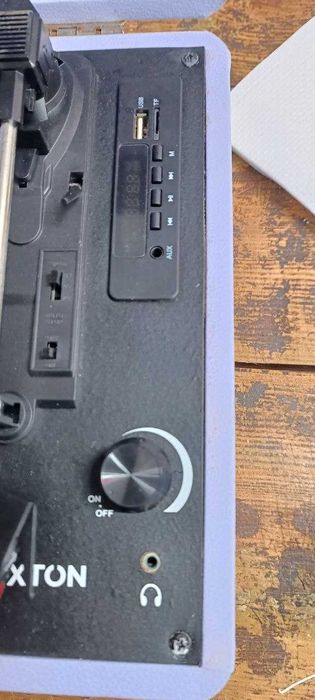 Вініловий програвач Prixton Fiolet + Bluetooth, FM програвач вінілу для всіх платівок, вбудовані динаміки