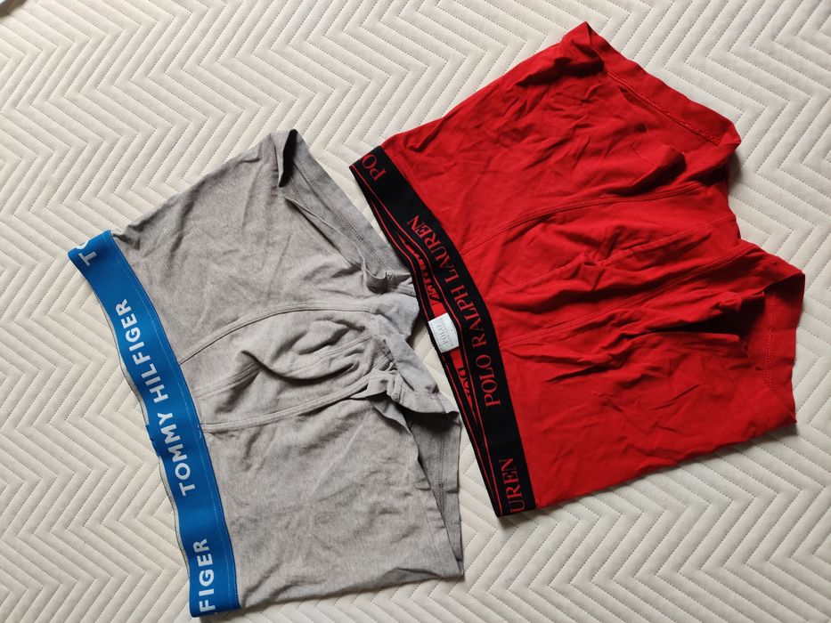 Bokserki Tommy Hilfiger Ralph Lauren dwie pary