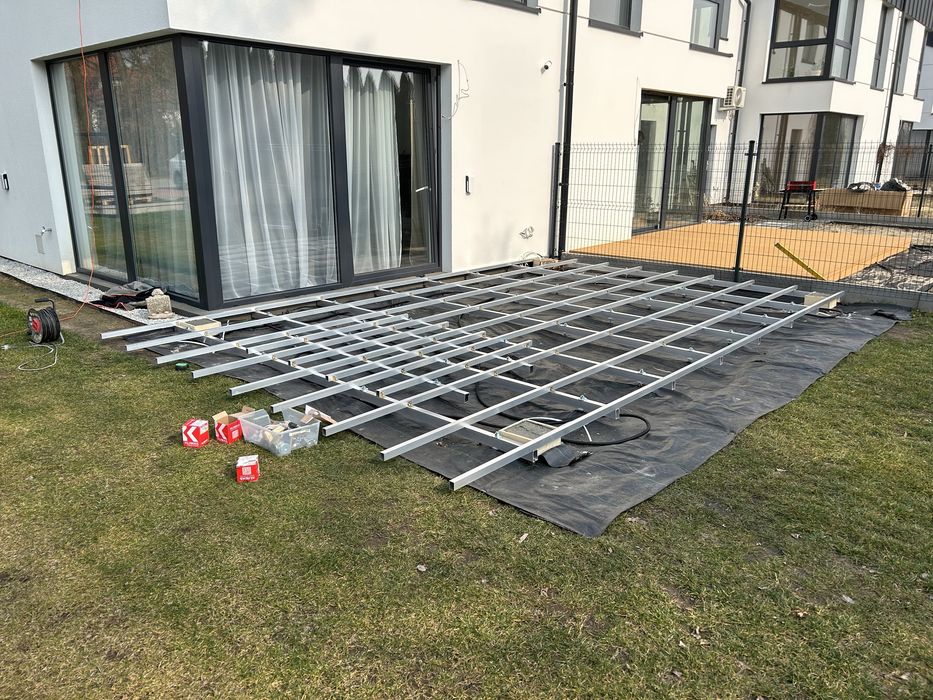 Legar aluminiowy tarasowy 40x60x2 mm