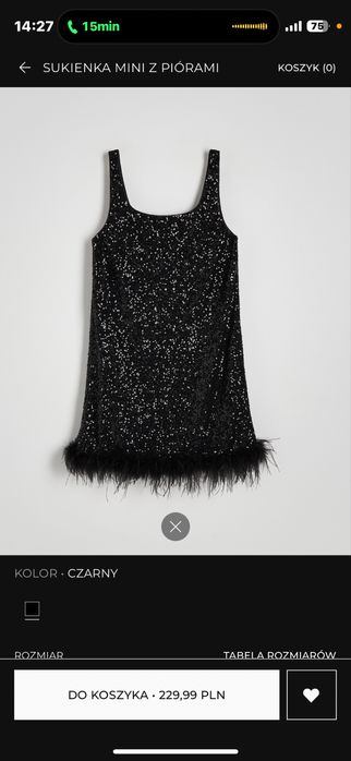 Sukienka mini z piórami