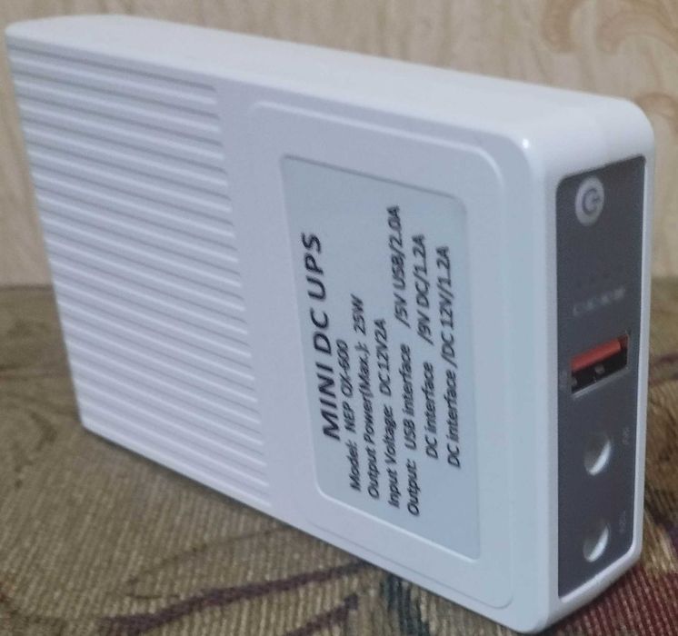 Mini UPS портативний для дому, офісу та подорожей