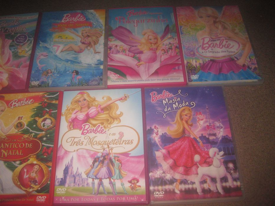 9 Filmes em DVD da "Barbie"