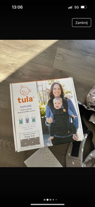 Nosidło Tula szary.