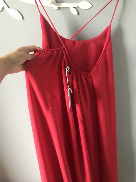 Sukienka czerwona na ramiączkach S- XL