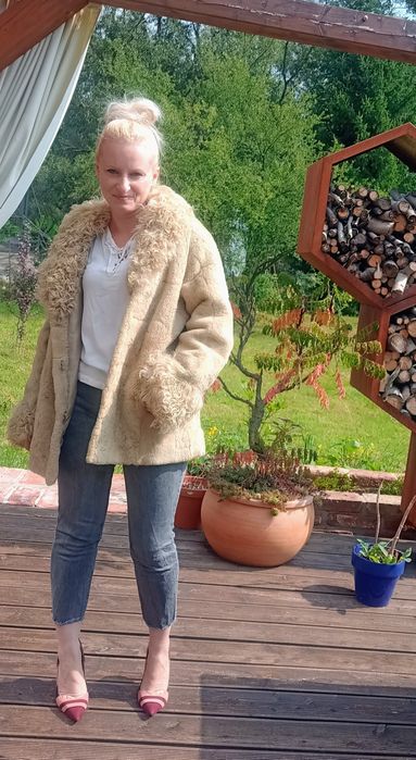 Kożuch naturalny kożuszek prawdziwy