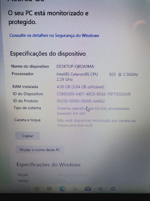 Portátil Toshiba c660-1j0
