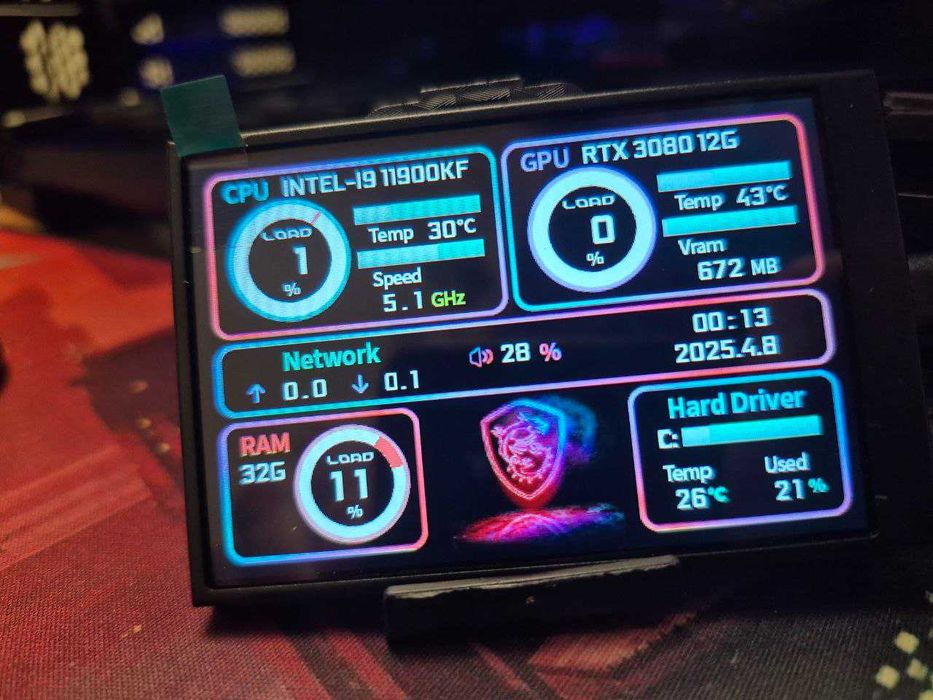 3,5' ips дисплей  для комп'ютеру