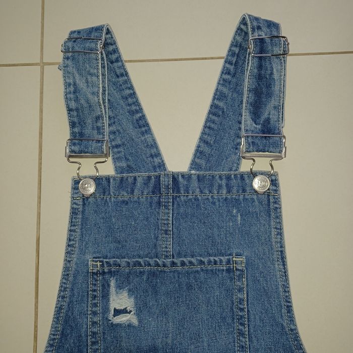 Jeansowa sukienka ogrodniczka Cropp M