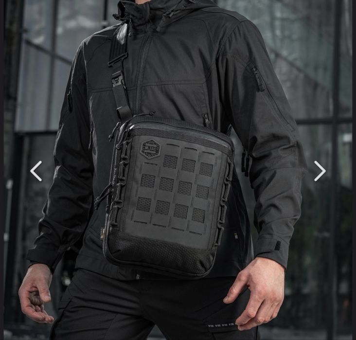 M-TAC сумка планшет laser cut hex black