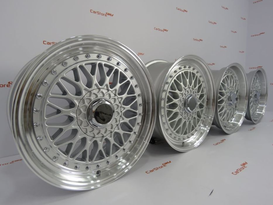 Jantes Look BBS RS 17 x 7.5 + 8.5 et 35 5x112 + 5x120 Silver