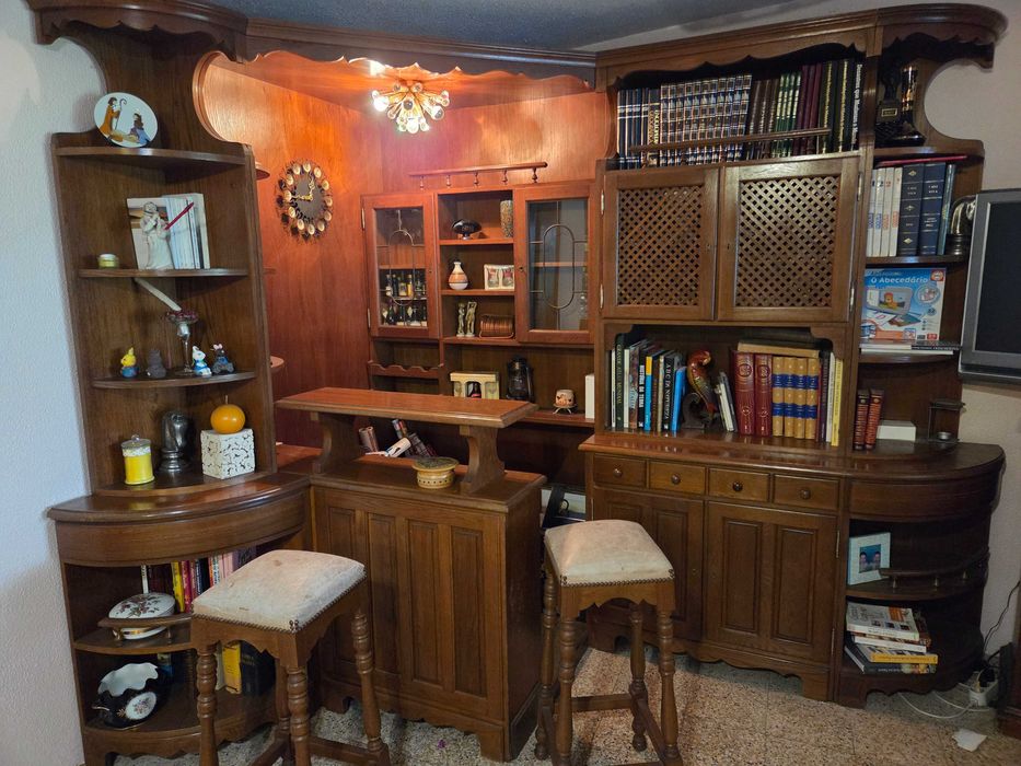 Móvel Bar Vintage Carvalho