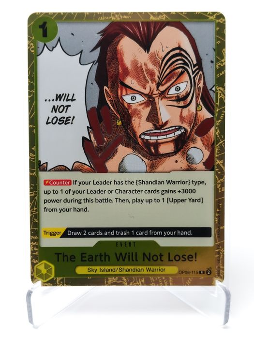 The Earth Will Not Lose! (OP08-115) karta One Piece Two Legends