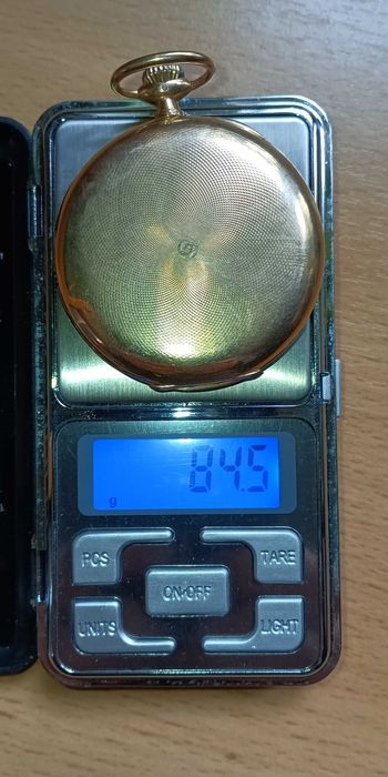 Złoty zegarek IWC 14 K/585, kieszonkowy