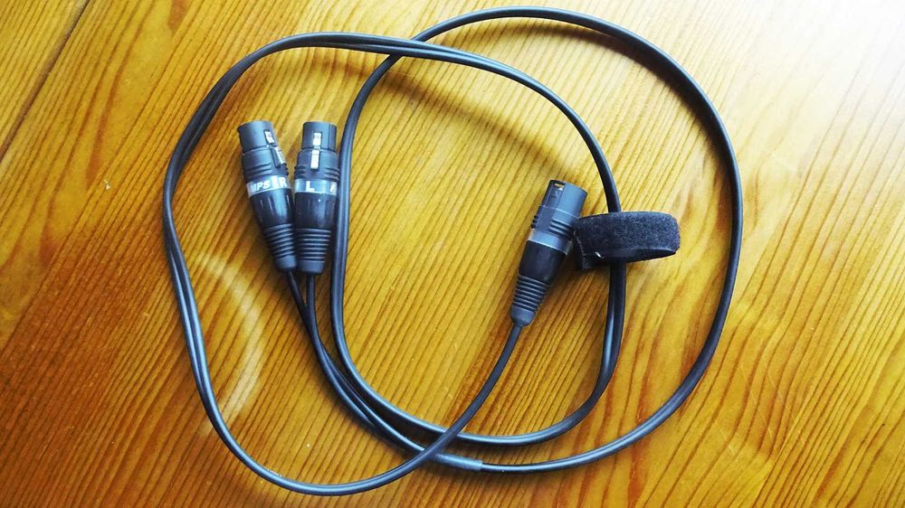 Cabo Fischer Amps Stereo XLR Adaptador Mesa Mistura Audio Profissional