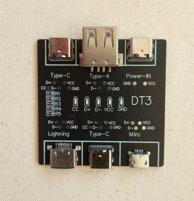 Тестер Tester для проверки USB кабелей с индикацией исправности линий