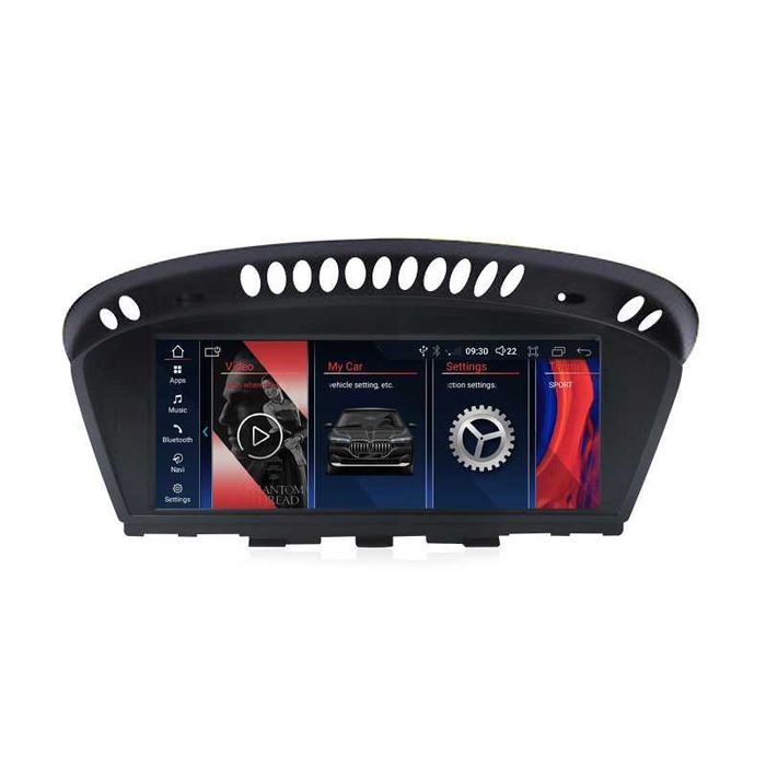 CarPlay Android Auto Radio DAB+ Opcja GPS Nawigacja WiFi 4G MP3 MP4 YouTube Bluetooth Pełny Android BMW 5 E60 E61 E63 E64 BMW 3 E90 E91 E92 E93