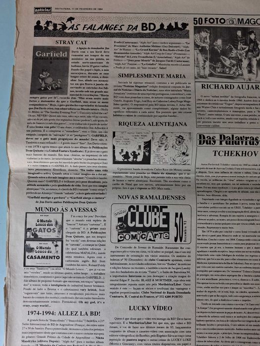 "As Falanges da BD" - Lote 85 suplementos BD , anos 90.