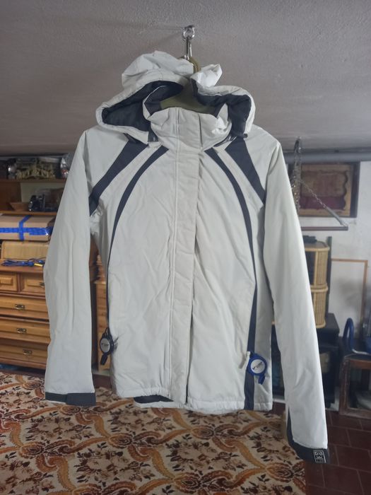 Biala kurtka narciarska goratex