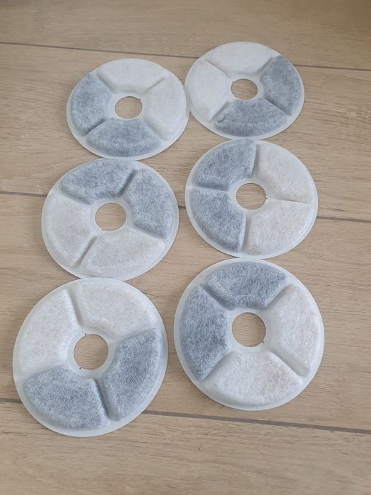 Filtry do poidła fontanny dla kota lub psa 14cm - Zestaw 6 sztuk