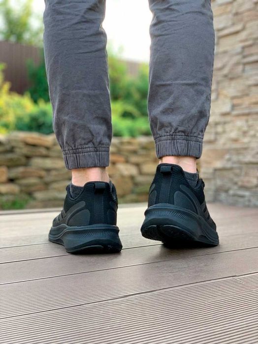 Чоловічі літні кросівки Adidas Runfalcon 3.0 - Адідас Ранфалкон легкі, дихаючі, чорні