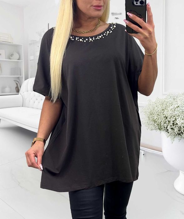 bluzka plus size bawełna
