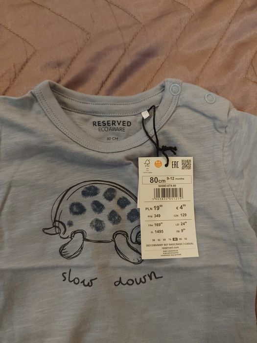 Боді на короткий рукав 80см. Reserved
