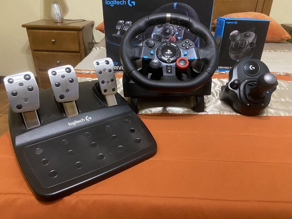 Volante Logitech G29 + Shifter + Extras
