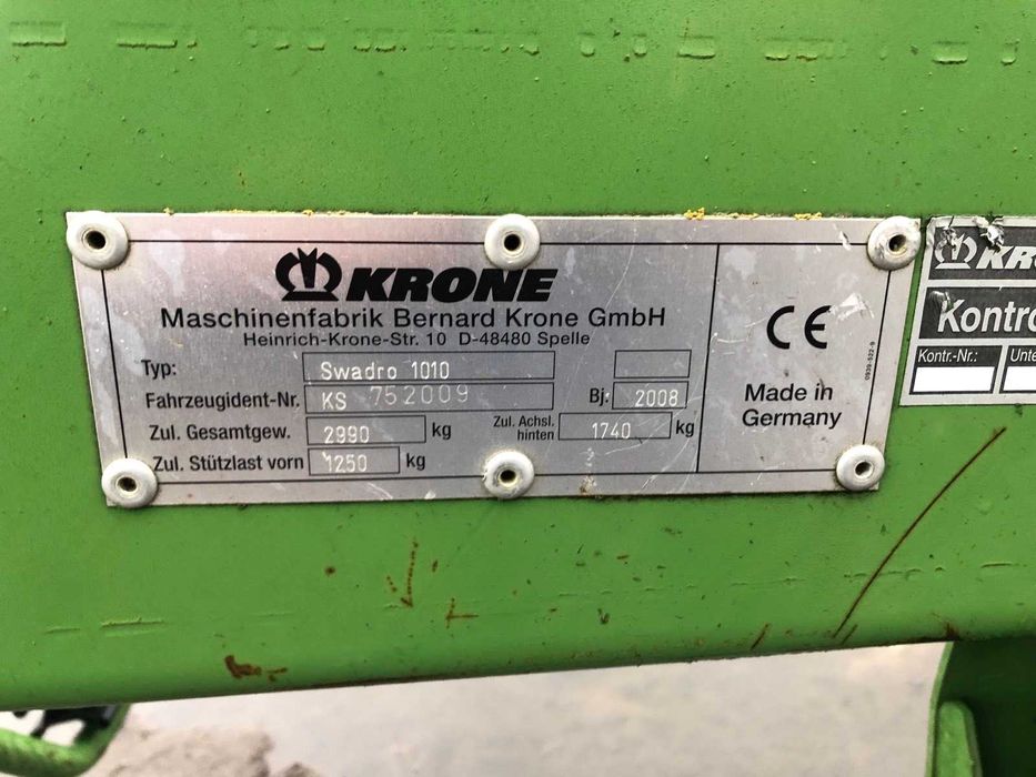 Валкоутворювач Krone Swadro-1010