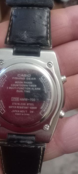Casio AMW-700, часы рыбака, бу