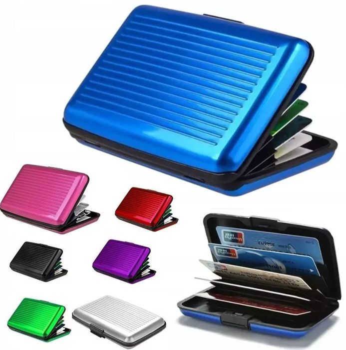 etui aluminiowe na karty dokumenty dowód pokrowiec organizer