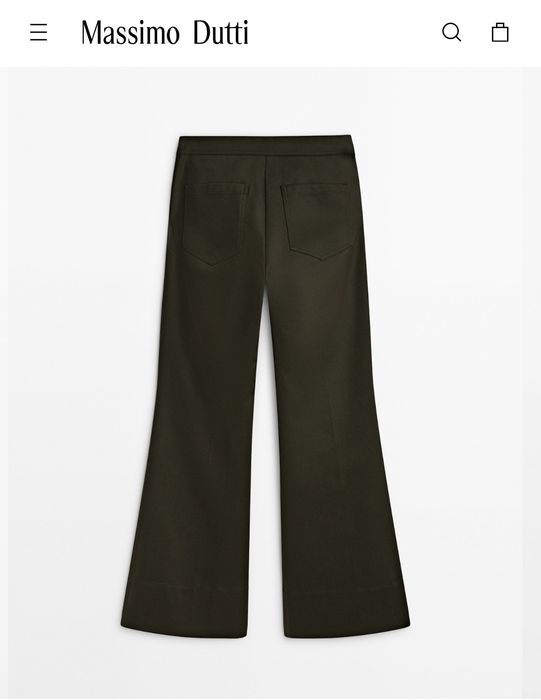 Massimo dutti Широкі штани зі стрілками С-М