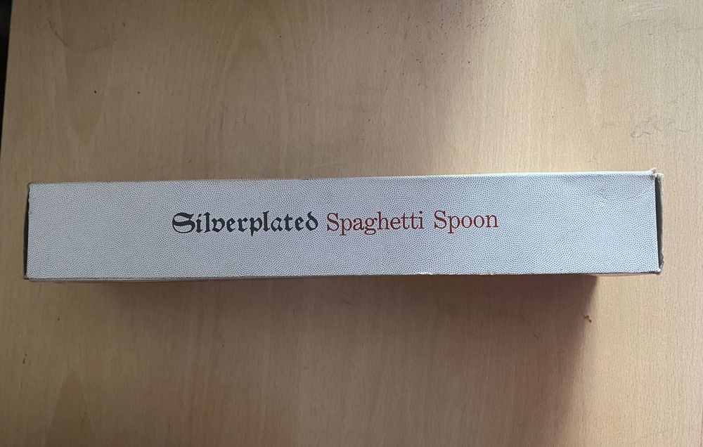 Colher para servir esparguete banhada a prata, nova424729954474403843