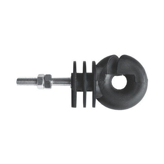 OE116 Izolator okrągły z gwintem metrycznym do drutu, plecionki, taśmy