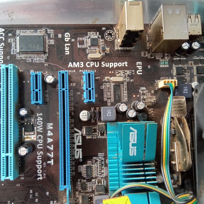 Płyta główna Asus M4A77T am3  procesor AMD  phantom 2  3 x ram 2 g