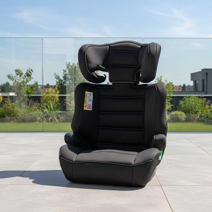 Fotelik Samochodowy 15-36 kg 100-150 cm NOWY Czarny Dla Dziecka Mocny