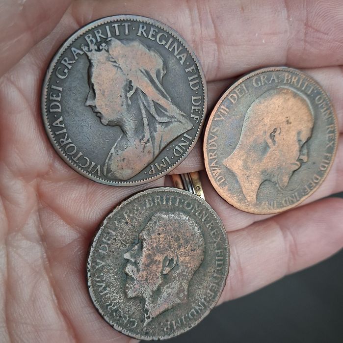 Moedas Grã Britt  - 1 Penny: 1899/1902/1907/ 1921/ 1922/ 1936/ 1938/61