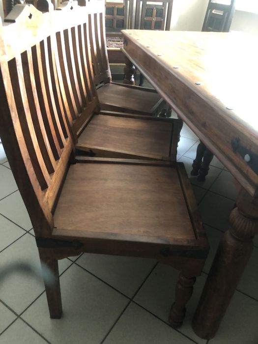 Stół  6 krzeseł   Palisander.