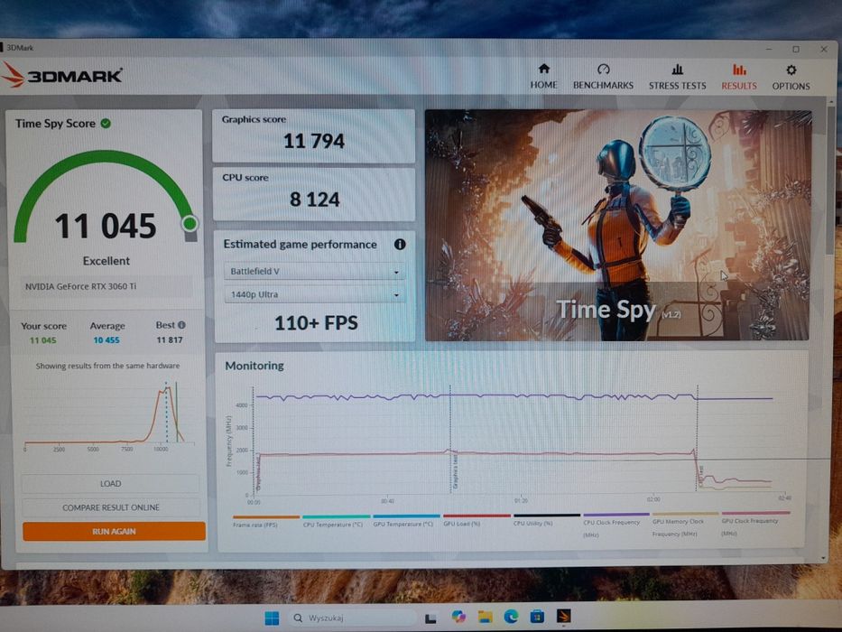 NVIDIA RTX 3060Ti i5 11400F 1Tb SSD 16Gb RAM Komputer PC Gamingowy